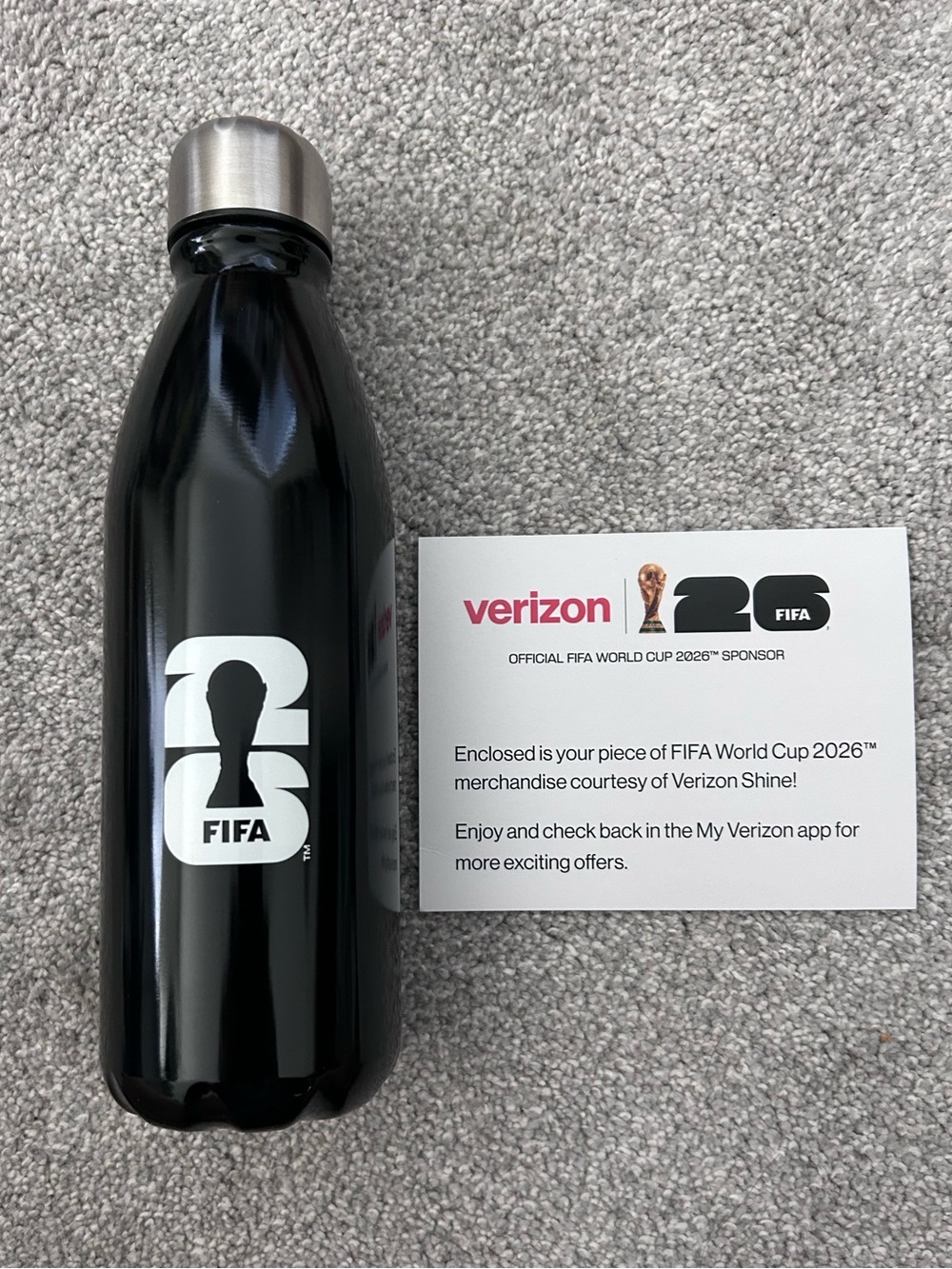 FIFA 2026 World Cup x Verizon Water Bottle - BRAND NEW